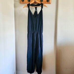 Myne by Ashley Ann Charcoal Soft Gray Silk Jumpsuit - Sz 2